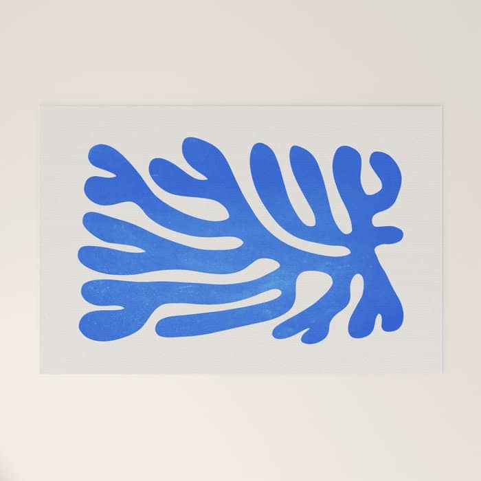 Marseille Blue: Matisse Color Paper Cutouts 03 Welcome Mat