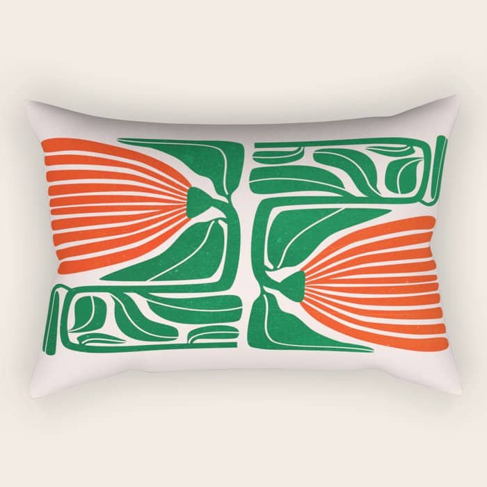 Pippin & Ferns: Les Fleurs | Flower Market 01 Rectangular Pillow