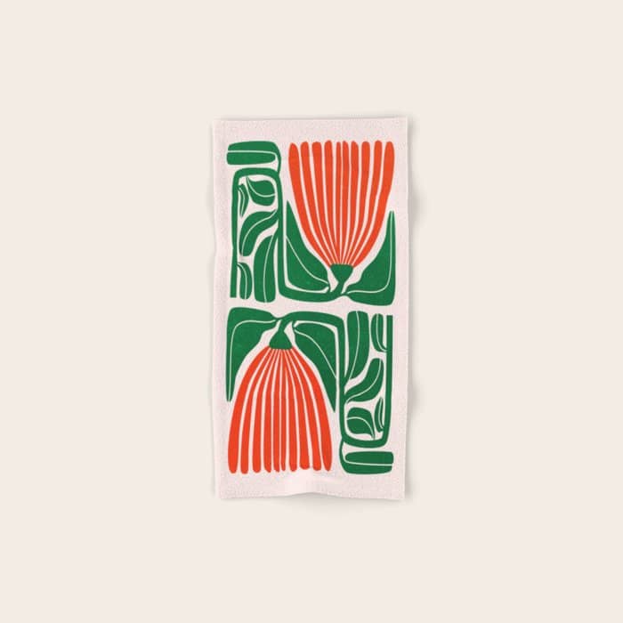 Pippin & Ferns: Les Fleurs | Flower Market 01 Bath Towel