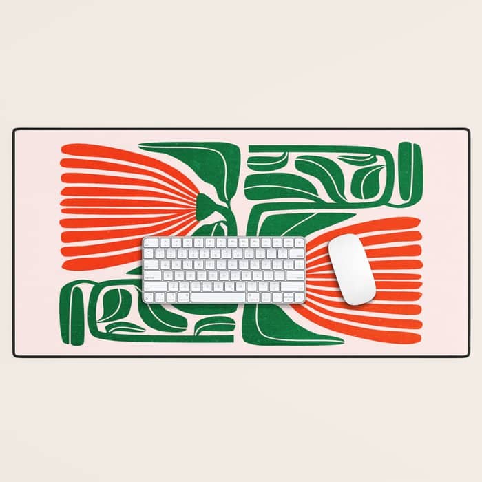Pippin & Ferns: Les Fleurs | Flower Market 01 Desk Mat