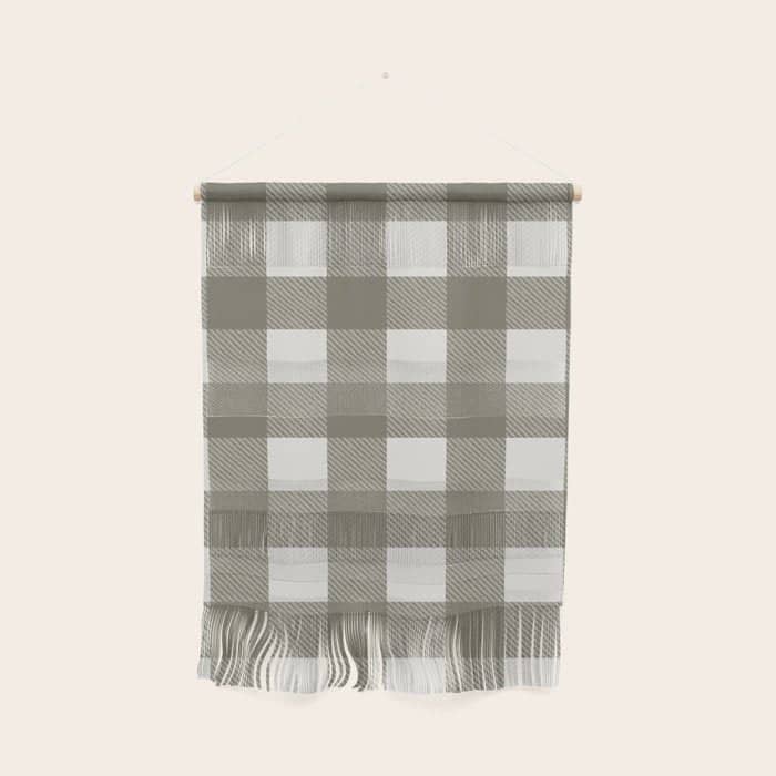 Gingham Cloth / Olive Checks Wall Hanging