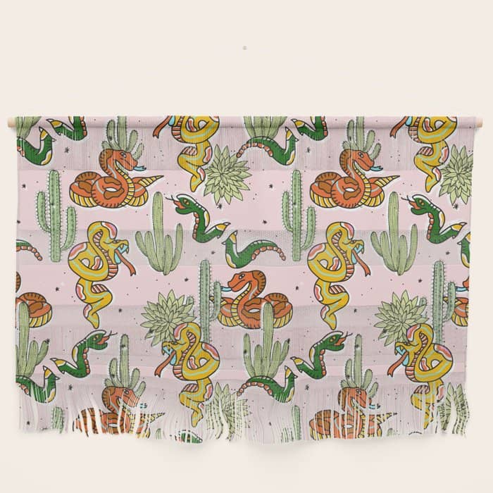 Join Or Die #Illustration #Wildlife #Pattern Wall Hanging