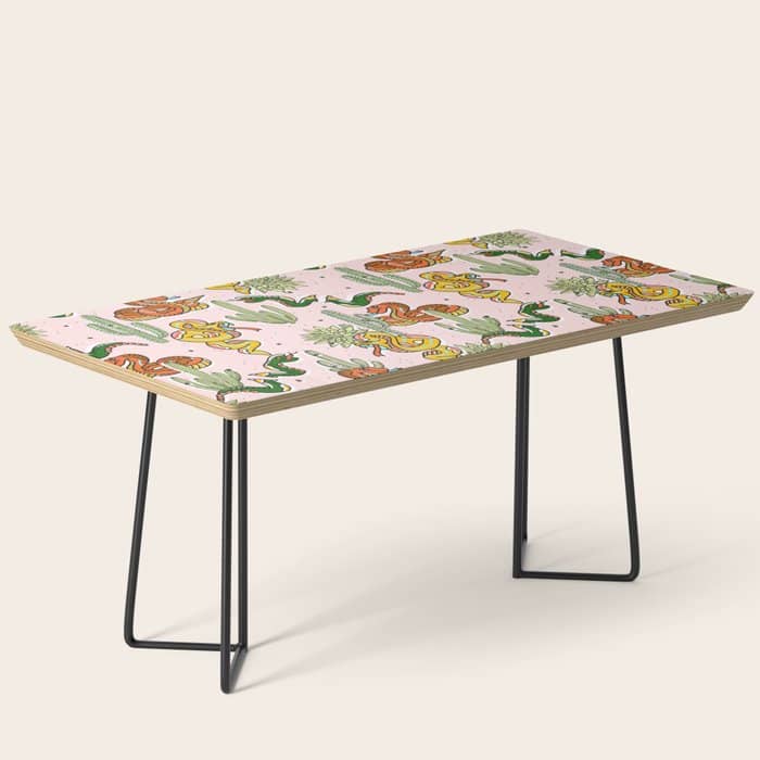 Join Or Die #Illustration #Wildlife #Pattern Coffee Table