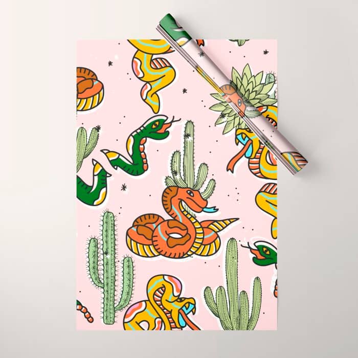 Join Or Die #Illustration #Wildlife #Pattern Wrapping Paper