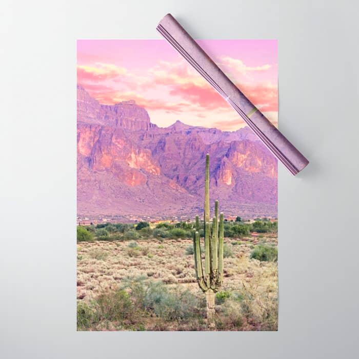 Cactus Sunset #Digitalart #Nature Wrapping Paper