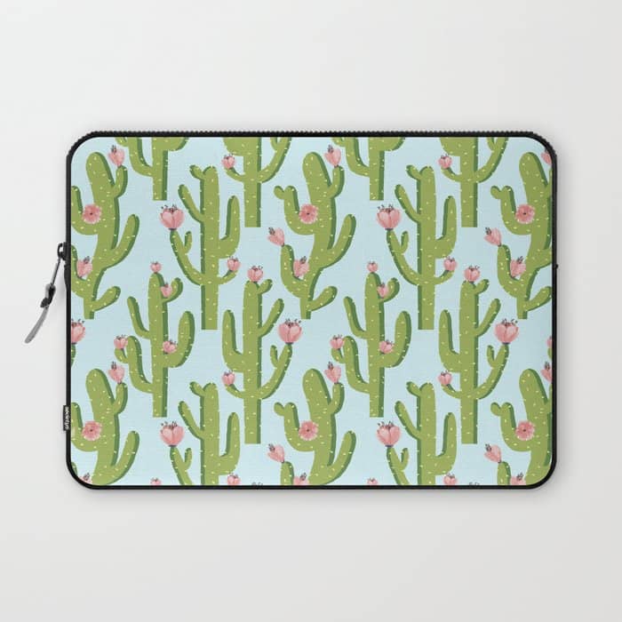 Summer Cactus #Illustration #Cactus Laptop Sleeve