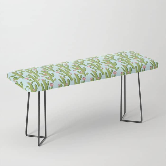 Summer Cactus #Illustration #Cactus Bench