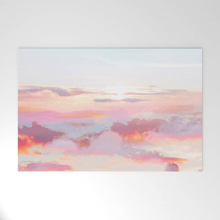 Blush Clouds #Digital #Photography Welcome Mat