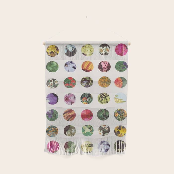 Floral Circles / Paper Pattern Wall Hanging