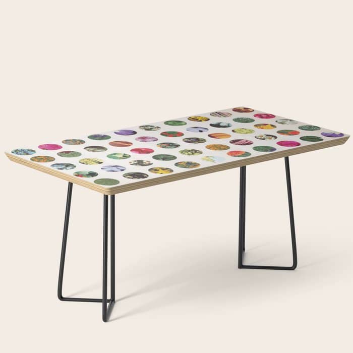 Floral Circles / Paper Pattern Coffee Table