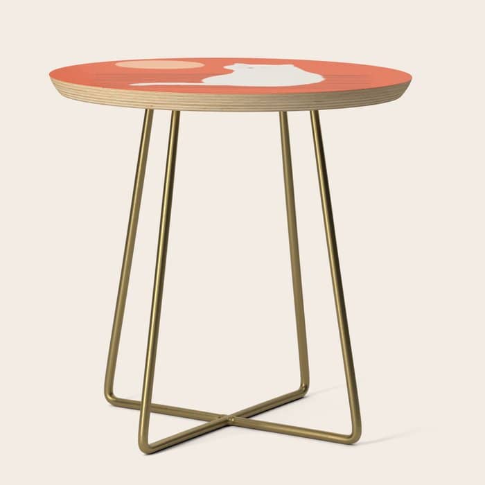 Abstraction Minimal Cat 31 Relax Day Side Table