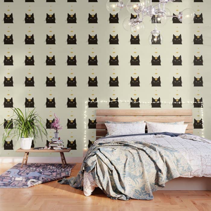 Hidden Cat 20 Spring Yellow Flower Wallpaper
