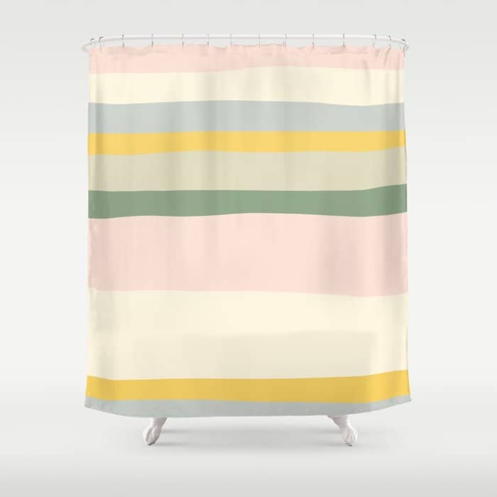 Colorful & Fun Striped Children'S Pattern Shower Curtain