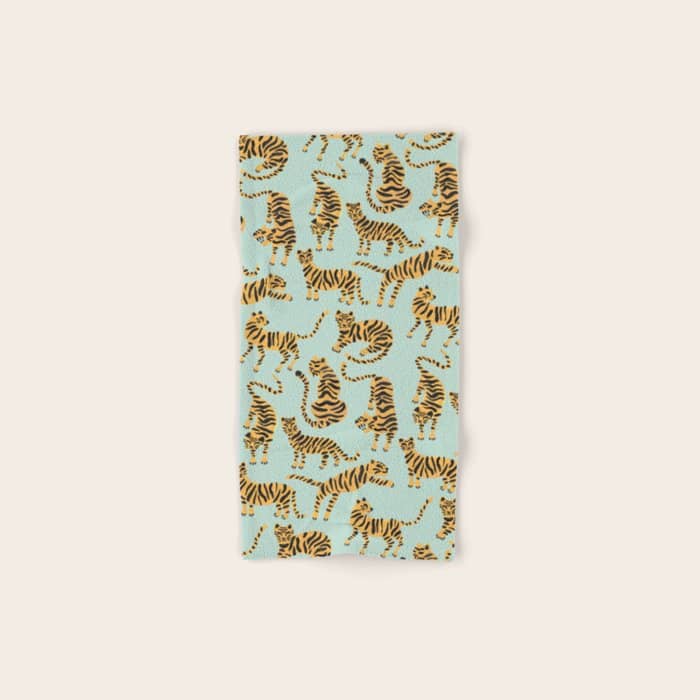 Tiger Collection - Mint & Orange Bath Towel