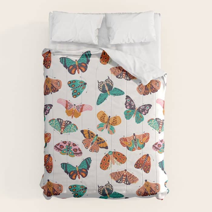 Spring Butterflies Pattern 003 Comforter