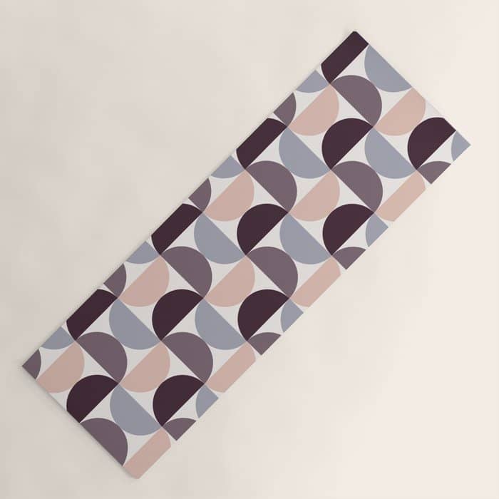 Bauhaus Mid Century Modern Geometric Pattern Xiv Yoga Mat