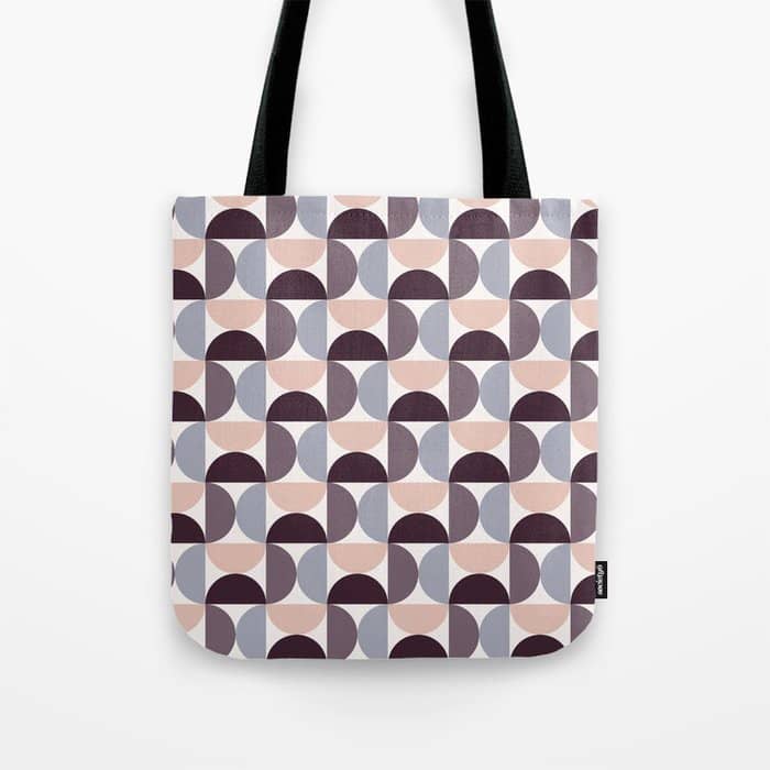 Bauhaus Mid Century Modern Geometric Pattern Xiv Tote Bag