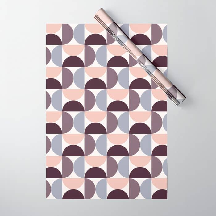 Bauhaus Mid Century Modern Geometric Pattern Xiv Wrapping Paper