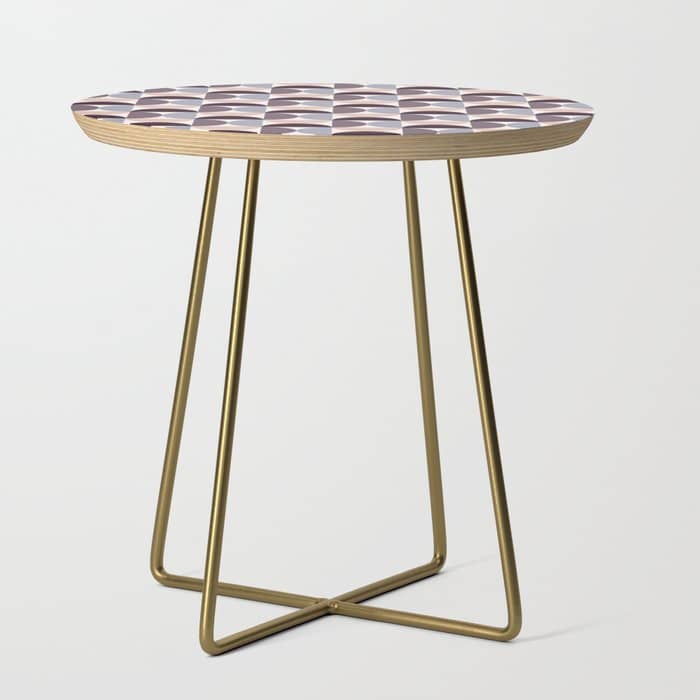 Bauhaus Mid Century Modern Geometric Pattern Xiv Side Table