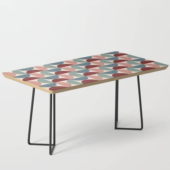 Bauhaus Mid Century Modern Geometric Pattern Xv Coffee Table