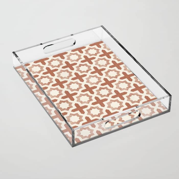 River Stars - Multi Terracotta Acrylic Tray