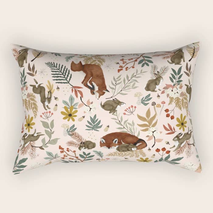 Animals Winter Wild Nature 63 Rectangular Pillow