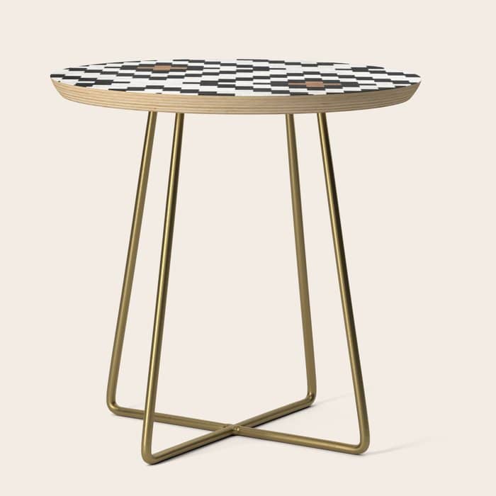 Urban Tribal Pattern No.16 - Aztec - Concrete And Wood Side Table