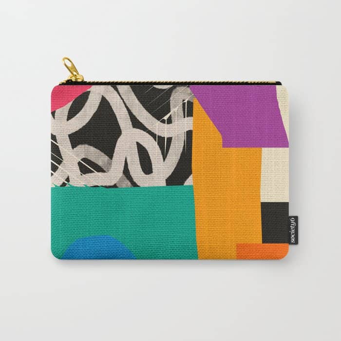 Mid Century Collage | Pattern 07: The Retro Edition Carry All Pouch