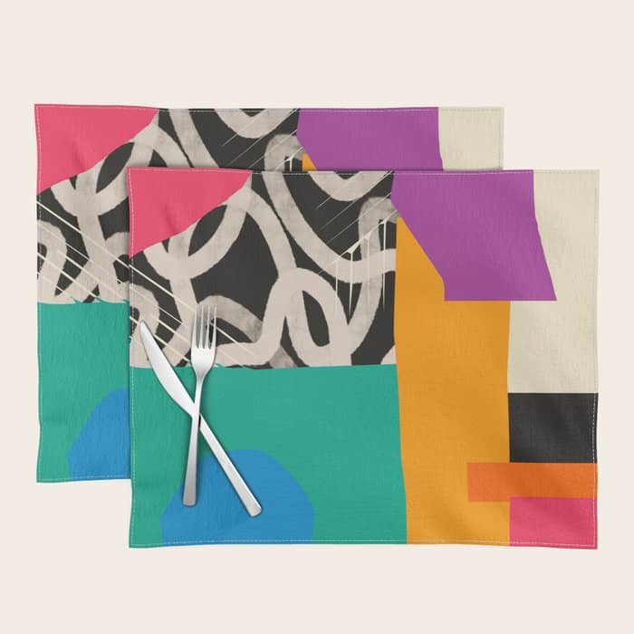 Mid Century Collage | Pattern 07: The Retro Edition Placemat