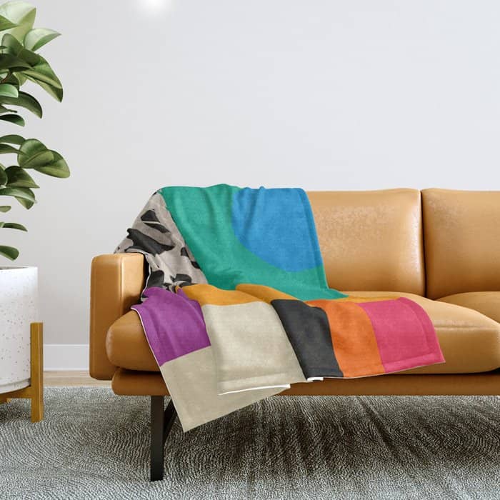 Mid Century Collage | Pattern 07: The Retro Edition Throw Blanket