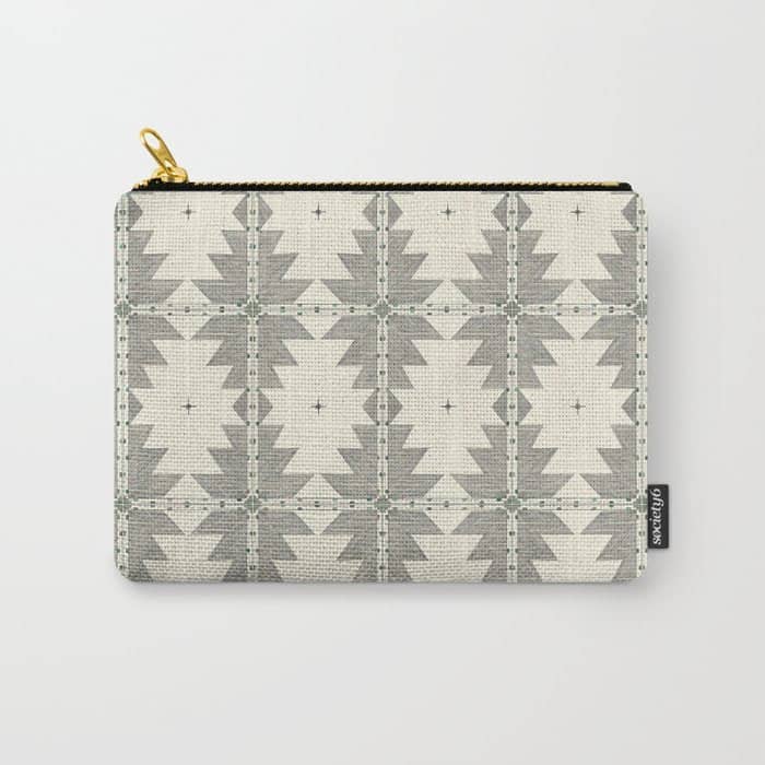 Southwestern Trippy Tile Carry All Pouch