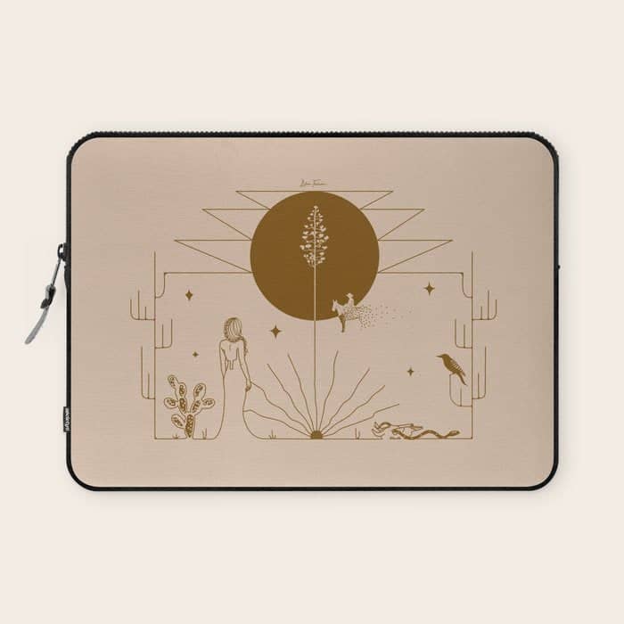 It Was All A Dream - Tan & Rust Laptop Sleeve