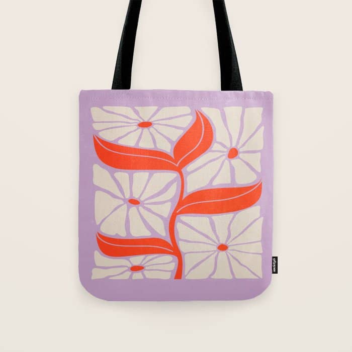 Plum & Flamingo: Les Fleurs | Flower Market Color Series 06 Tote Bag