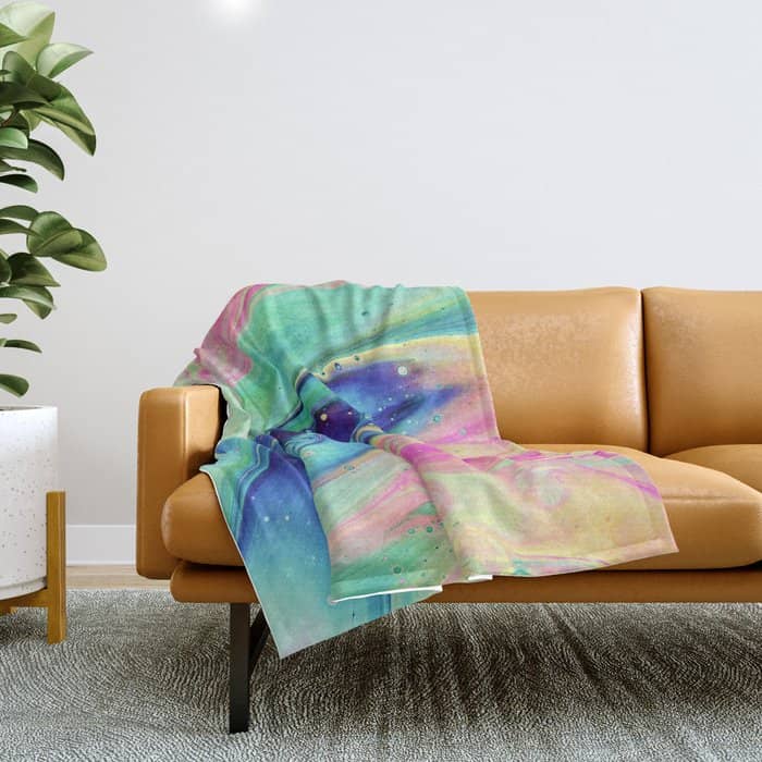 Space #Abstract #Digitalart Throw Blanket