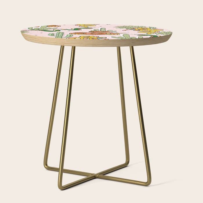 Join Or Die #Illustration #Wildlife #Pattern Side Table