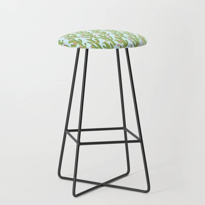 Summer Cactus #Illustration #Cactus Stool
