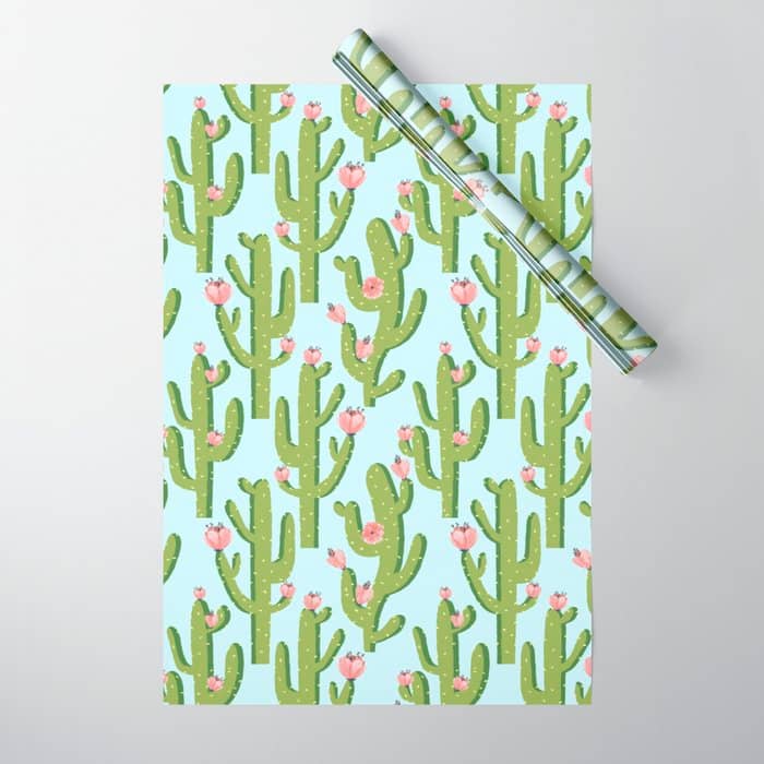 Summer Cactus #Illustration #Cactus Wrapping Paper