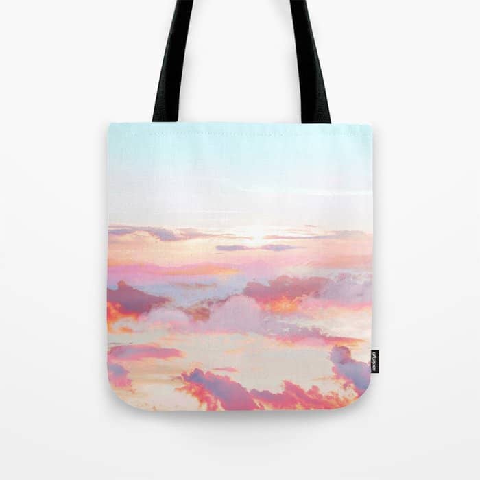 Blush Clouds #Digital #Photography Tote Bag