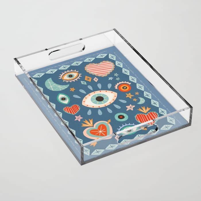 Written In The Stars | Milagros Hearts & Stars Acrylic Tray