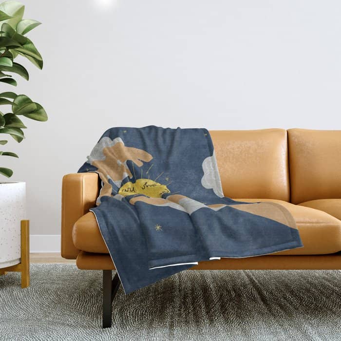We Are What We Think About Throw Blanket
