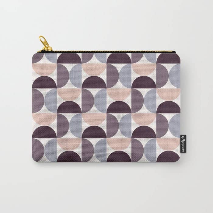 Bauhaus Mid Century Modern Geometric Pattern Xiv Carry All Pouch