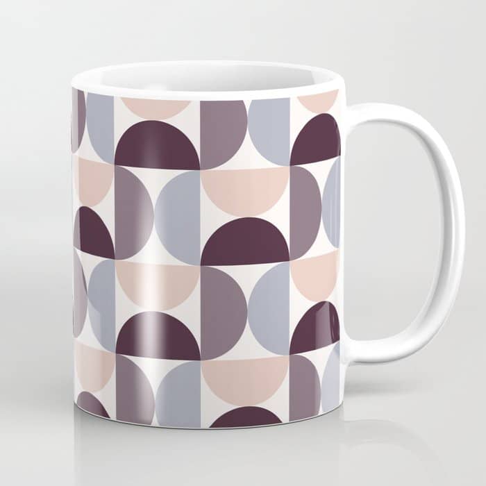 Bauhaus Mid Century Modern Geometric Pattern Xiv Coffee Mug