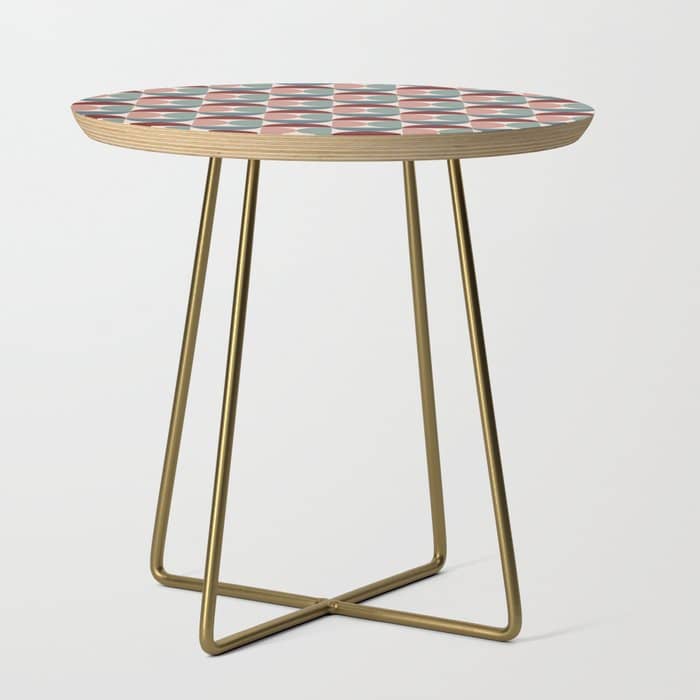 Bauhaus Mid Century Modern Geometric Pattern Xv Side Table