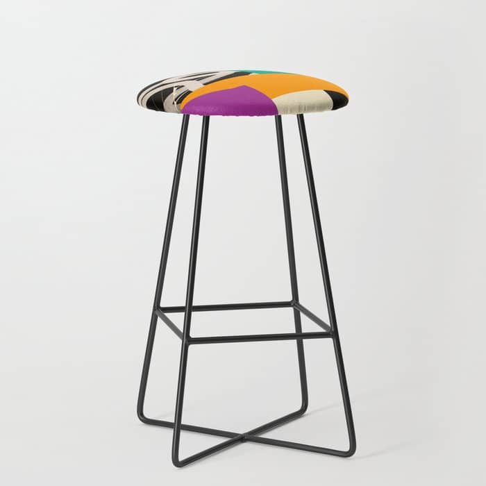 Mid Century Collage | Pattern 07: The Retro Edition Stool