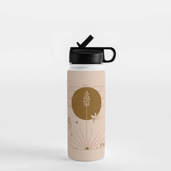 It Was All A Dream - Tan & Rust Water Bottle