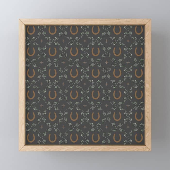 Burning Daylight Pattern  Mini Art Print