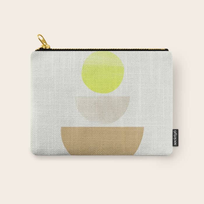 Balancing Shapes No.1 | Neon Carry All Pouch