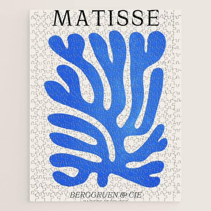 Marseille Blue: Matisse Color Paper Cutouts 03 Jigsaw Puzzle