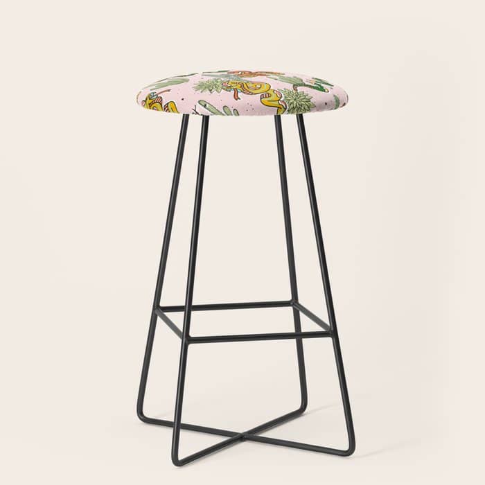 Join Or Die #Illustration #Wildlife #Pattern Stool