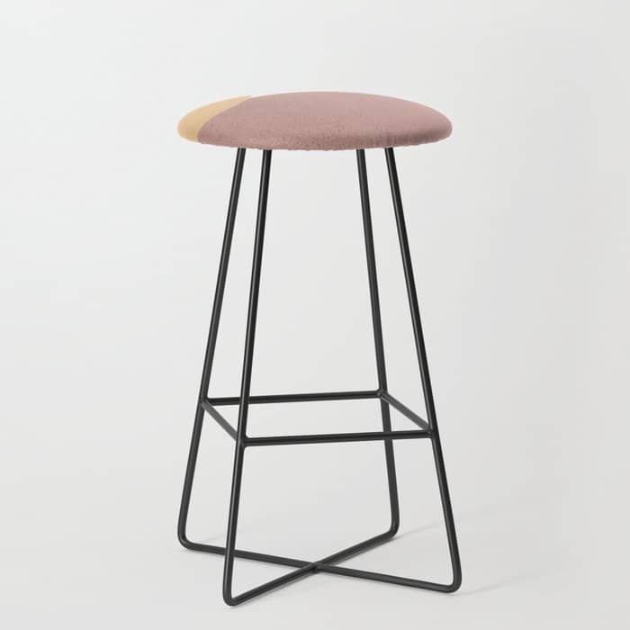Abstract Earth 1-1 - Painted Shapes Stool